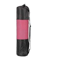 Thickened Yoga Mat with Mesh Storage Bag 182x60cm - Black