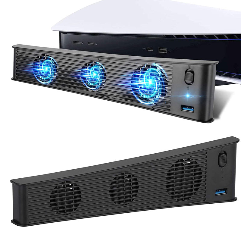 PS5 Cooling Fan USB Interface Light Compact