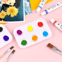 10pcs Watercolor Artist Palette Pigment Tray Art Painting Supplies