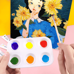 10pcs Watercolor Artist Palette Pigment Tray Art Painting Supplies