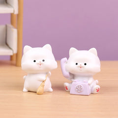 Resin Cat Toy Blind Box Desktop Decoration 8 Designs 1 Hidden Edition