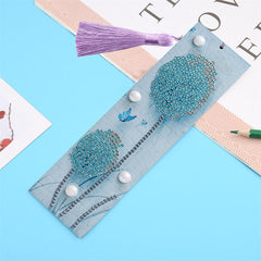 DIY Diamond Painting Bookmark 5D Crystal Embroidery Kit Tassel Bookmark