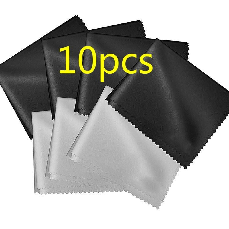 10Pcs Microfiber Cleaning Cloths for Glasses Sunglasses Lens