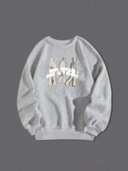 Men's Graphic Pullover Long Sleeve Sweatshirt Casual Wear