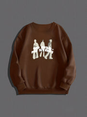 Men's Graphic Pullover Long Sleeve Sweatshirt Casual Wear