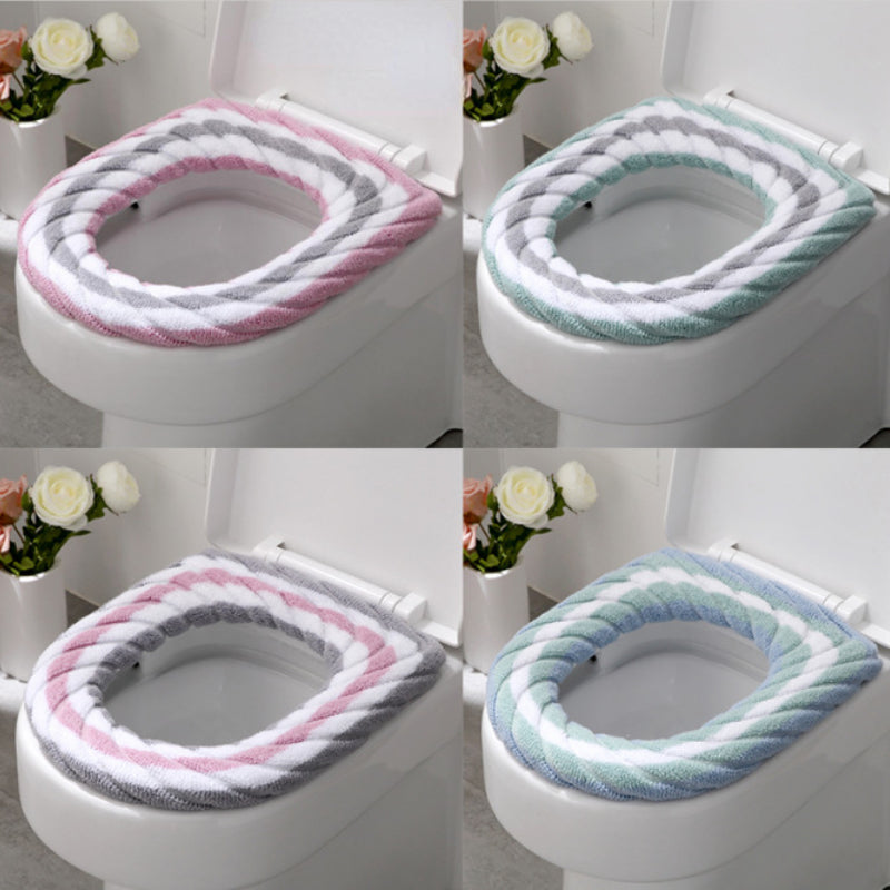 Thick Toilet Seat Cushion Plush Cover for Patient