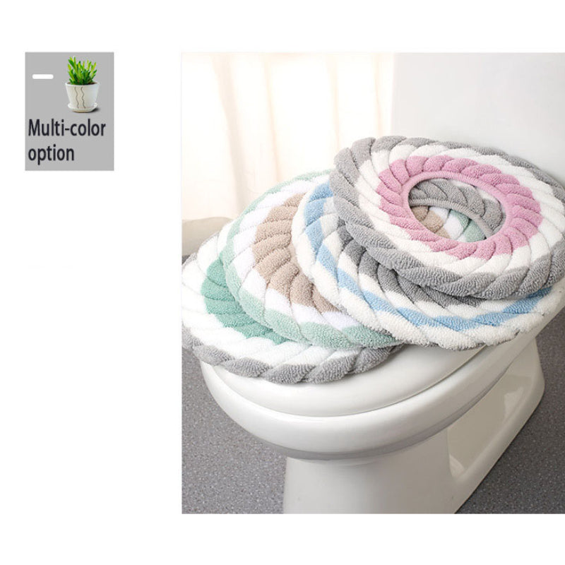 Thick Toilet Seat Cushion Plush Cover for Patient