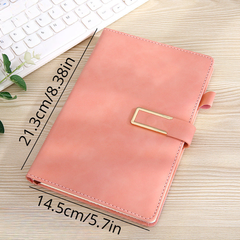 A5 Office Business Notebook Meeting Record Magnetic Snap Book