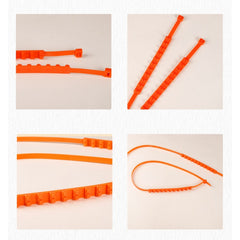 10pcs Car Snow Tire Chains Reusable Antiskid Mud Chains Snow Tire Cable