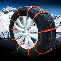 10pcs Car Snow Tire Chains Reusable Antiskid Mud Chains Snow Tire Cable