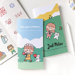 32pcs TN Collage Book Half Sugar Girl Series Cartoon Journal