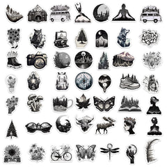 Waterproof Vinyl Stickers for Teen Girl - 60pcs and Stickers for Adult
