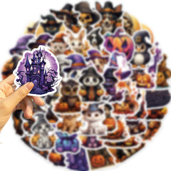 50pcs Halloween Stickers Waterproof Vinyl Sticker For Teen
