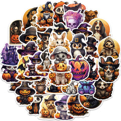 50pcs Halloween Stickers Waterproof Vinyl Sticker For Teen