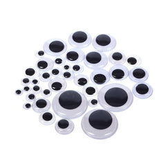 100pcs Colorful Movable Eyes DIY Animal Doll Eyes With Eyelashes