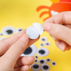 100pcs Colorful Movable Eyes DIY Animal Doll Eyes With Eyelashes