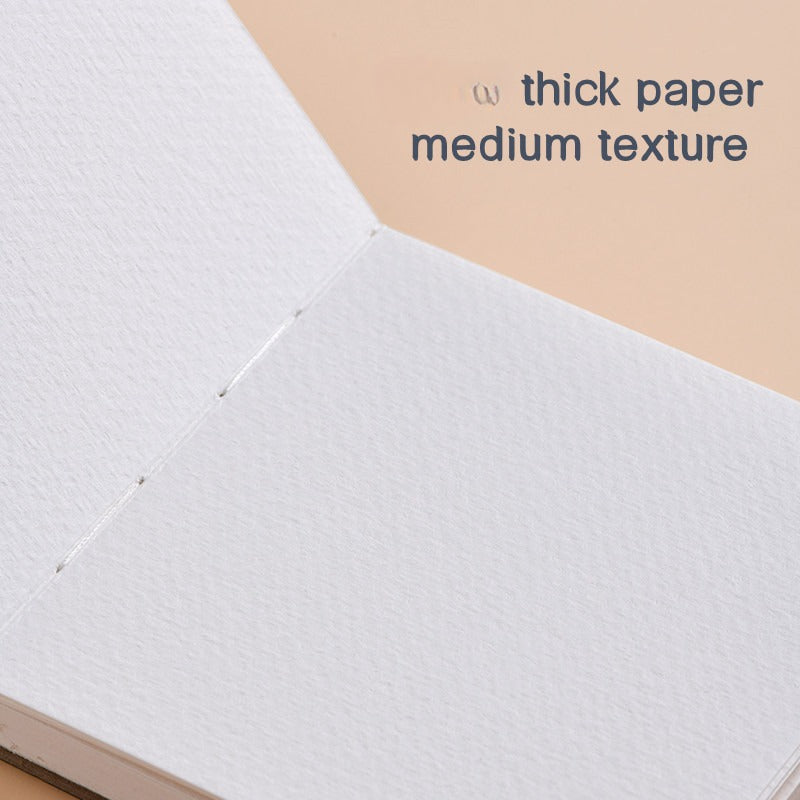 Travel Watercolor Book Medium Texture PU Cover Art Student