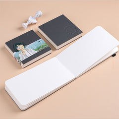 Travel Watercolor Book Medium Texture PU Cover Art Student