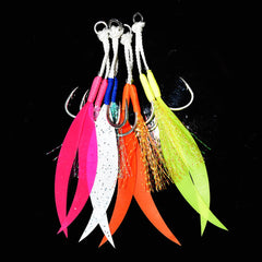 4pc Double Assist Hook Metal Jig Fishing Accessories