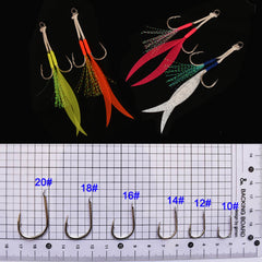 4pc Double Assist Hook Metal Jig Fishing Accessories