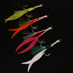 4pc Double Assist Hook Metal Jig Fishing Accessories