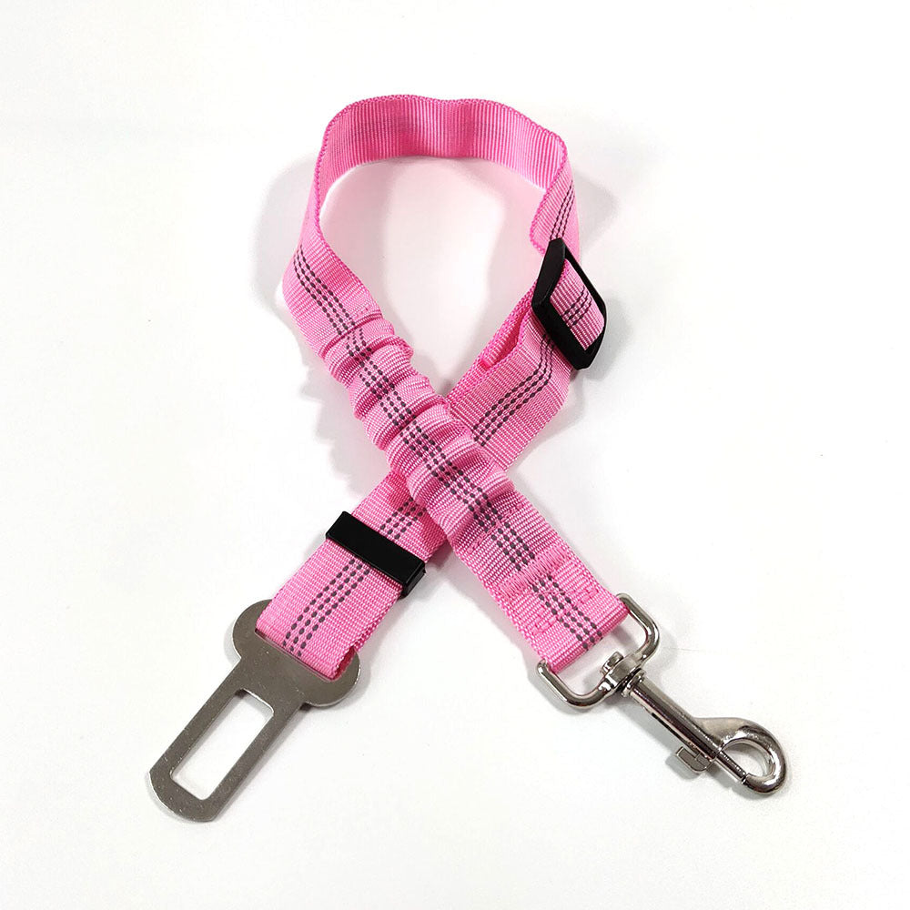 Reflective Dog Seat Belt Adjustable Nylon Harness for Safe Car Travel
