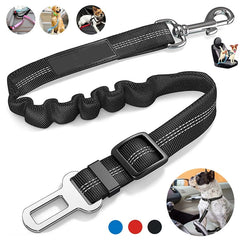 Reflective Dog Seat Belt Adjustable Nylon Harness for Safe Car Travel