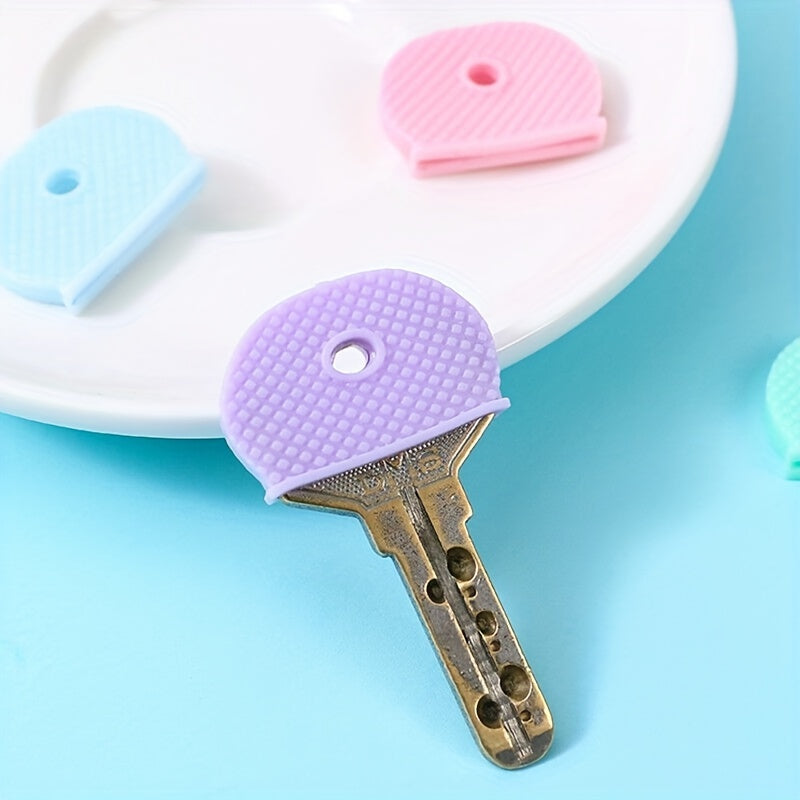 1pc Silicone Key Cover Plastic Key Cap Protective Sleeve