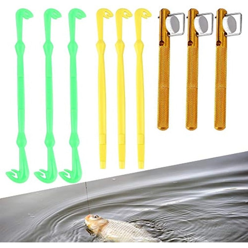 3pcs Fishing Loop Tyers Line Knot Tying Tool Hook Loop Tyer Fishhook Remover