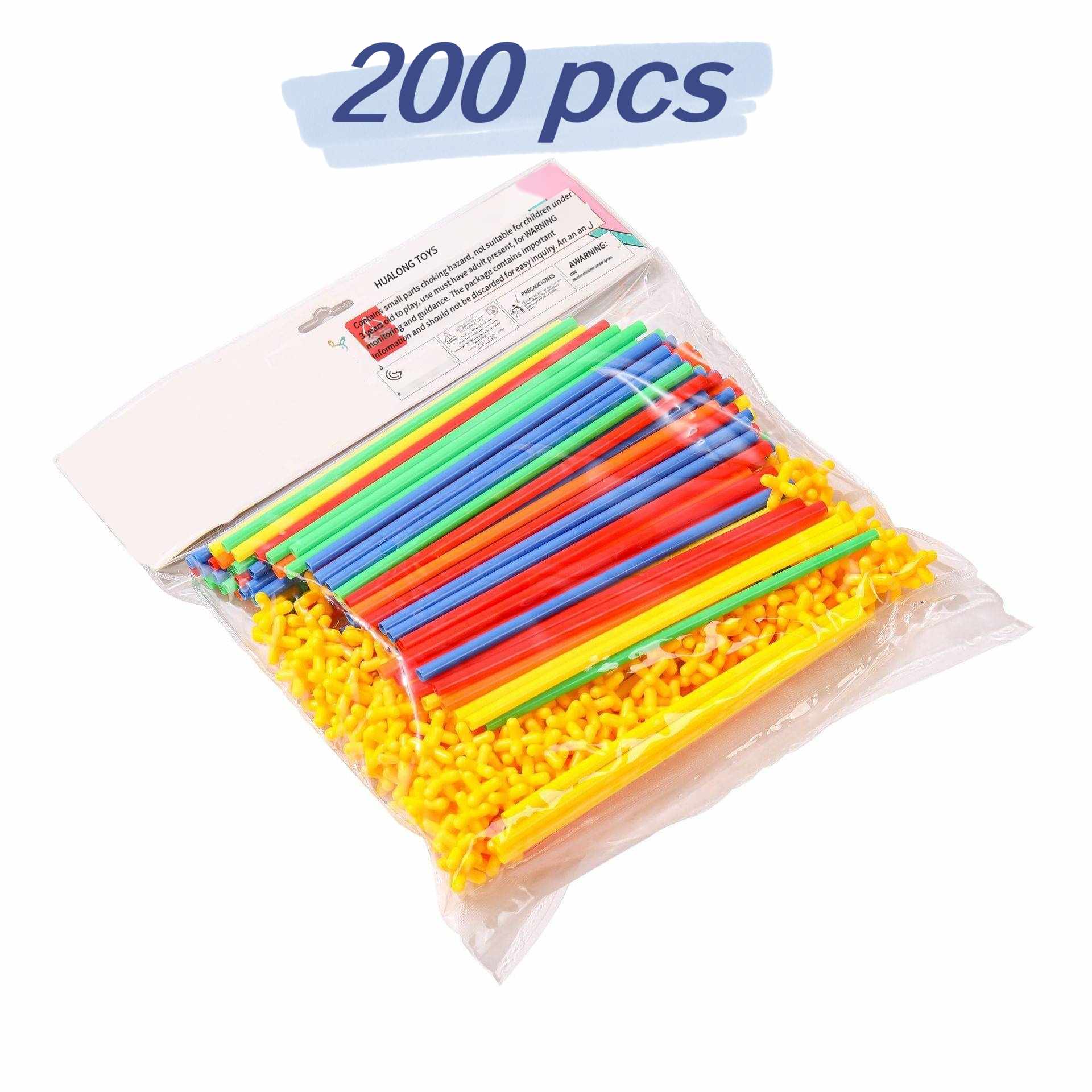 Straw Builder Toy Set for Indoor and Outdoor Play
