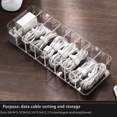 Desktop Cable Storage Box - Keep Cables Organized