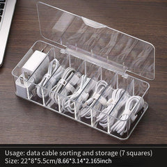 Desktop Cable Storage Box - Keep Cables Organized