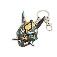 Metal Mask Model Keychain Creative Key Chain Key Ring Pendant Gift