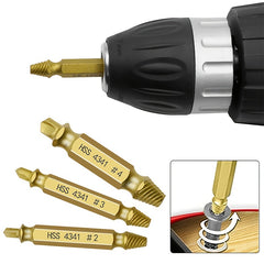 Screw Extractor Easy Out Drill Bit Set - Broken Wire Removal Tool