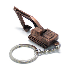 Alloy 3D Digging Machine Key Chain Gift