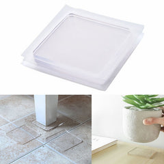 4pcs Transparent Washing Machine Pad Anti Vibration Shock Absorbing Non Slip