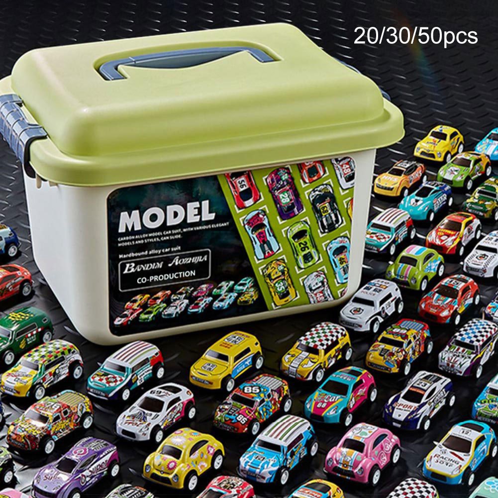 Alloy Pull Back Car Toy With Storage Box Children's Toy Car Model