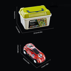 Alloy Pull Back Car Toy With Storage Box Children's Toy Car Model