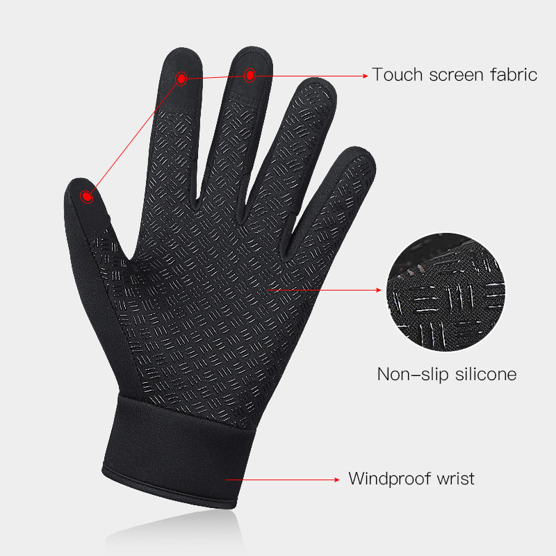 Winter Waterproof Windproof Warm Fleece Gloves for Outdoor Activities