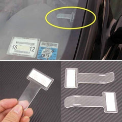 2pcs Car Parking Ticket Clip Bill Holder Organizer