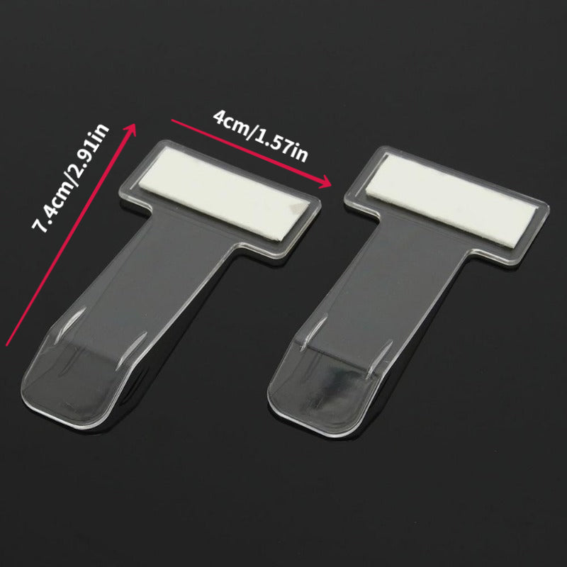 2pcs Car Parking Ticket Clip Bill Holder Organizer