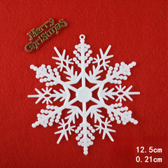 Christmas Plastic Glitter Snowflakes for Holiday and Room Decor