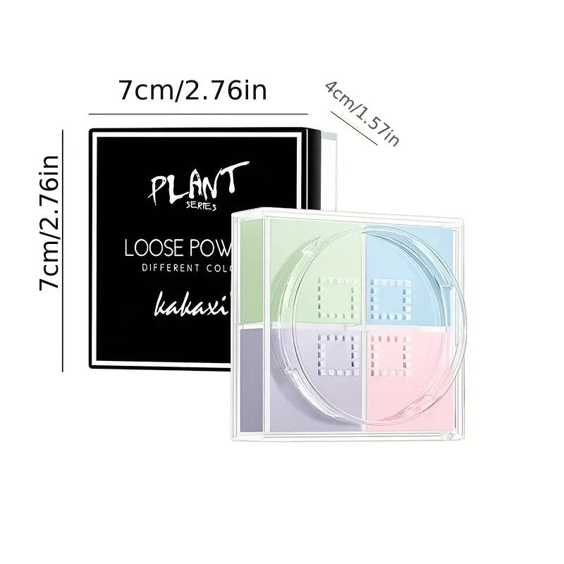 4 Grid Setting Powder Long Lasting Waterproof Face Contouring