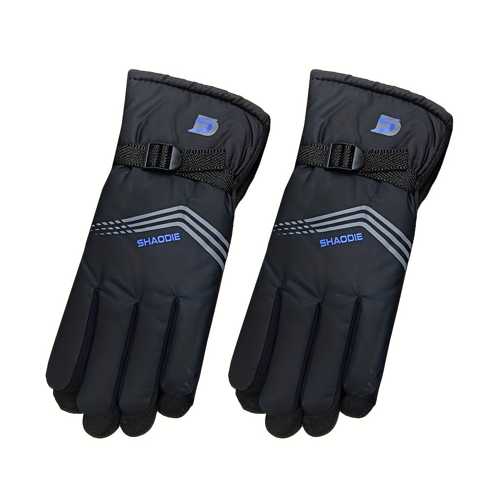 Winter Fleece Lined Warm Gloves Waterproof Touch Screen Gloves