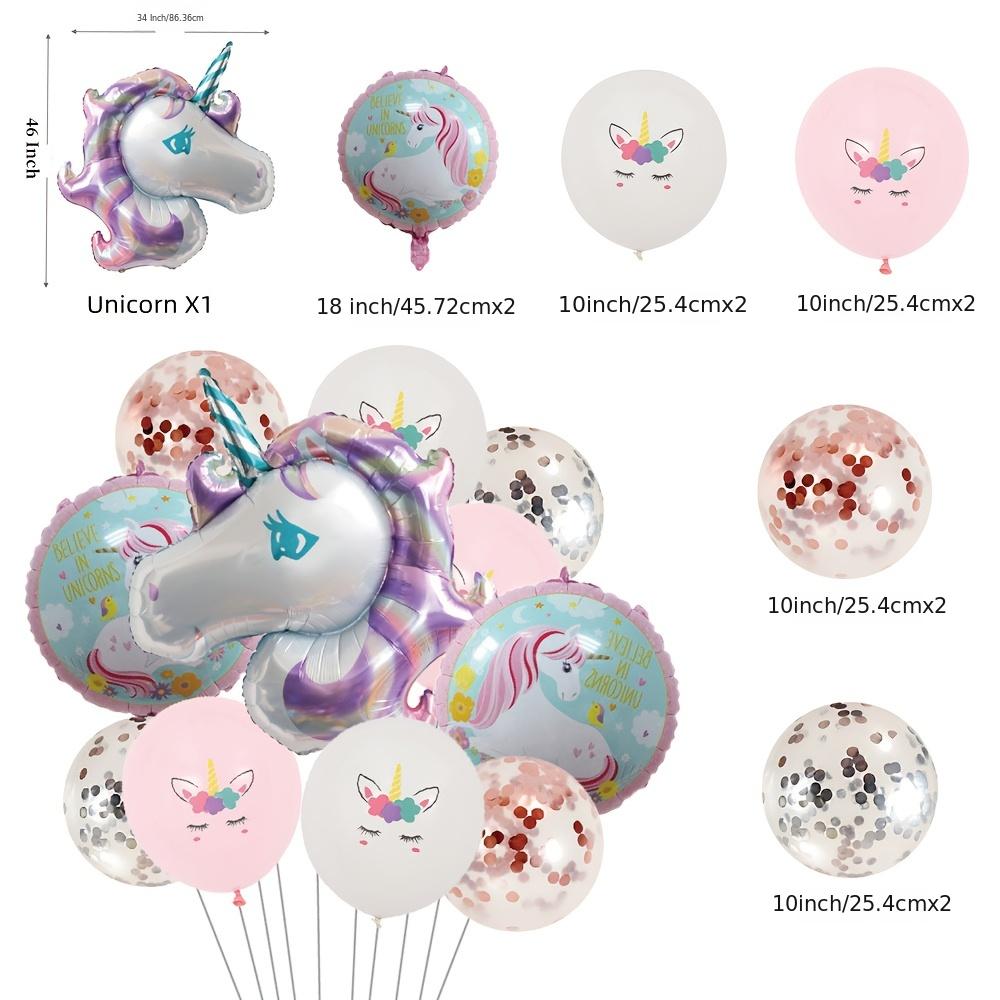 Unicorn Balloons Set for Girls Birthday Party