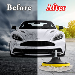 5pc Car Polishing Pad Set Paint Waxing Care Wool Polishing Wheel Tool
