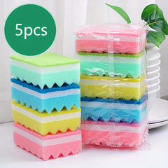 10pcs Colored Dishwashing Sponges for Kitchen Cleaning