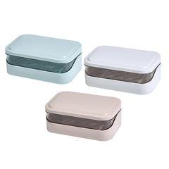 Travel Soap Dish Holder Waterproof Dustproof Soap Box Case Bathroom Organizer
