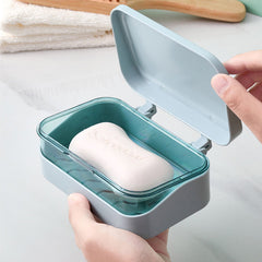 Travel Soap Dish Holder Waterproof Dustproof Soap Box Case Bathroom Organizer