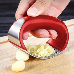Stainless Steel Manual Garlic Crusher Vegetable Cutter Kitchen Supplies